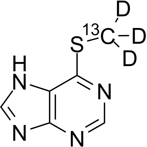 6-(Methylthio)purine-13C,d3 (6-Methylmercaptopurine-13C,d3)